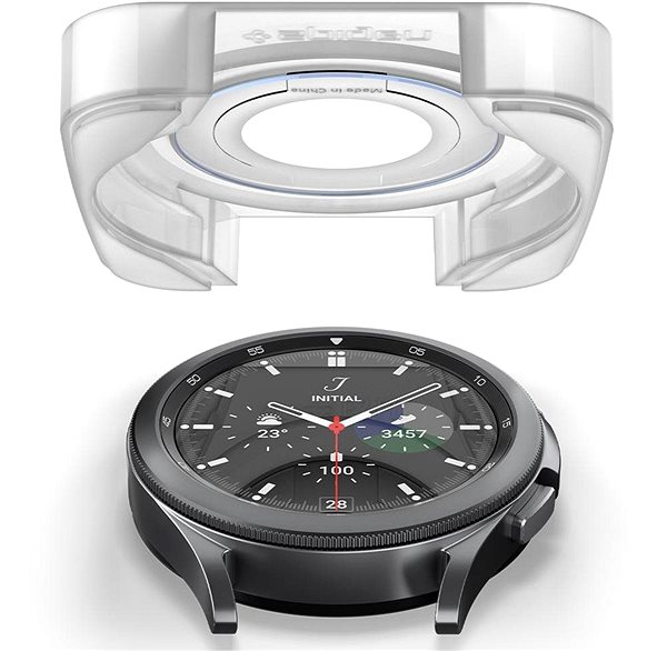 Schutzglas Spigen Glas tR EZ Fit 2 Pack Samsung Galaxy Watch 4 Classic 42mm/Galaxy Watch 3 41mm Mermale/Technologie