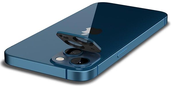 Kamera védő fólia Spigen tR Optik 2 Pack Blue iPhone 13/13 mini Jellemzők/technológia