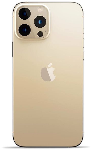 Kamera védő fólia Spigen tR Optik 2 Pack Gold iPhone 13 Pro/13 Pro Max Képernyő