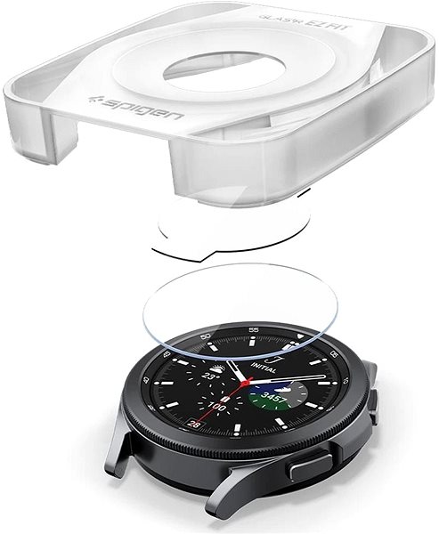 Ochranné sklo Spigen Glas tR EZ Fit 2 Pack Samsung Galaxy Watch 4 Classic 46mm Vlastnosti/technologie