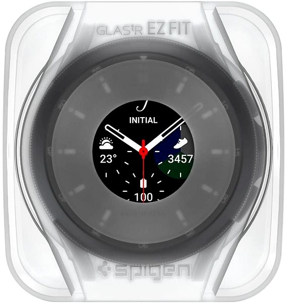 Ochranné sklo Spigen Glas tR EZ Fit 2 Pack Samsung Galaxy Watch 4 Classic 46mm Screen