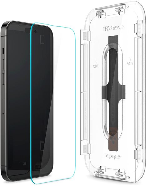 Glass Screen Protector Spigen tR EZ Fit 2 Pack Transparency Sensor Open iPhone 14 Pro Max ...
