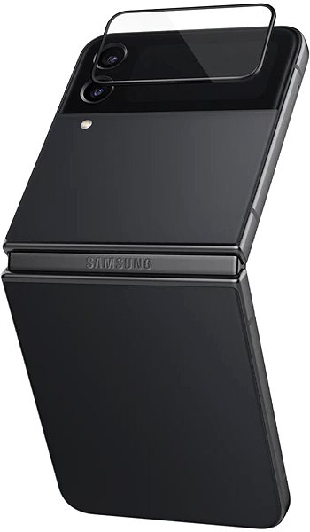 Üvegfólia Spigen EZ Fit Cover+Hinge Film 2 Pack FC Black Samsung Galaxy Z Flip4 üvegfólia ...