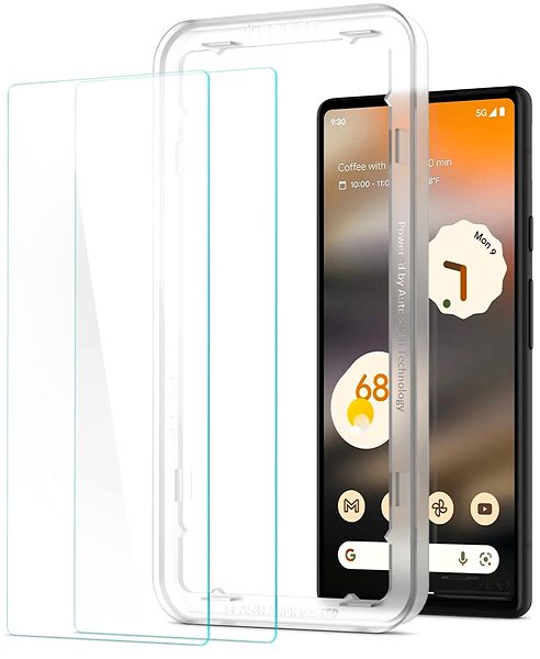 Üvegfólia Spigen Glass AlignMaster 2 Pack Clear Google Pixel 6a üvegfólia ...