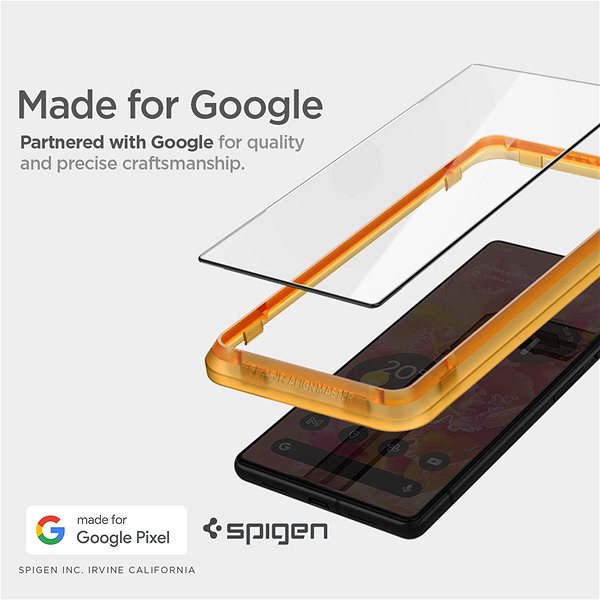 Üvegfólia Spigen Glass AlignMaster 2 Pack Clear Google Pixel 7 üvegfólia ...