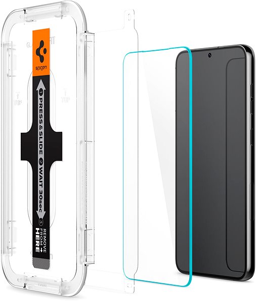 Glass Screen Protector Spigen Glass EZ Fit 2 Pack Samsung Galaxy S23 ...
