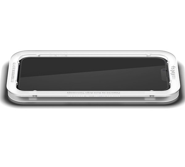 Üvegfólia Spigen Glass tR AlignMaster HD 1 Pack FC Black iPhone 14 / 13 Pro / 13 üvegfólai ...