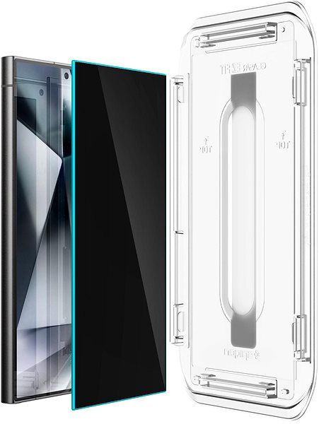Üvegfólia Spigen Glass tR EZ Fit Privacy 2 Pack Samsung Galaxy S24 Ultra üvegfólia ...