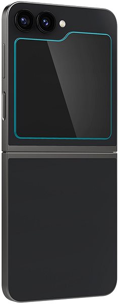 Glass Screen Protector Spigen Glass tR EZ Fit Cover 2 Pack Samsung Galaxy Z Flip6/Z Flip7 FE ...