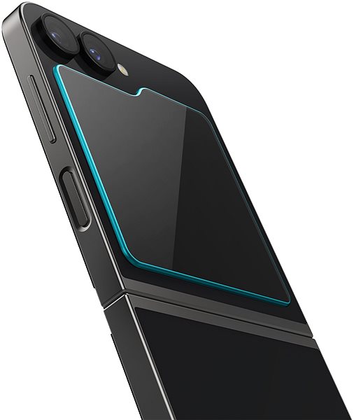 Glass Screen Protector Spigen Glass tR EZ Fit Cover 2 Pack Samsung Galaxy Z Flip6/Z Flip7 FE ...