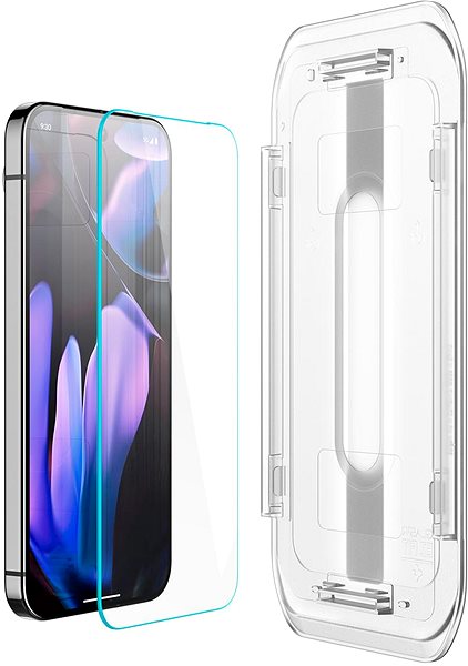 Glass Screen Protector Spigen Glass tR EZ Fit (Cover 2 Pack) Transparency Google Pixel 9 Pro Fold ...