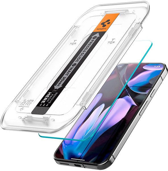 Glass Screen Protector Spigen Glass tR EZ Fit 2 Pack Transparency - Google Pixel 9/10 Pro/Pixel 9/10 ...