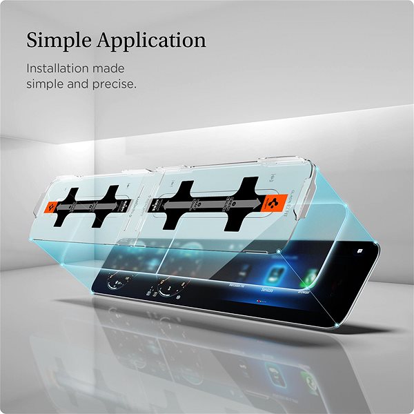 Glass Screen Protector Spigen Mercedes Benz Glass tR EZ Fit Anti Glare Screen Protector 2 Pack A-Class 2021/2020 ...
