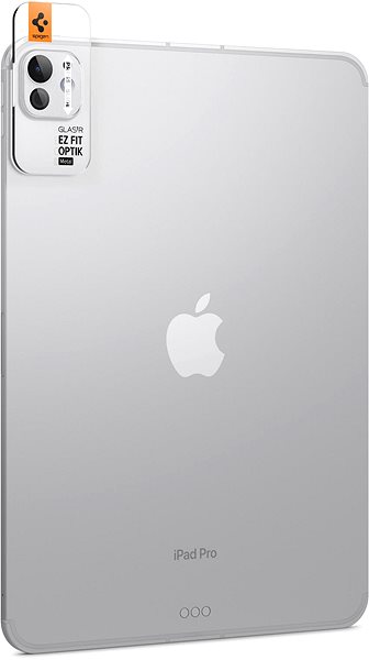 Objektiv-Schutzglas Spigen Glass tR EZ Fit Optik Metal 1 Pack Silver iPad Pro 13