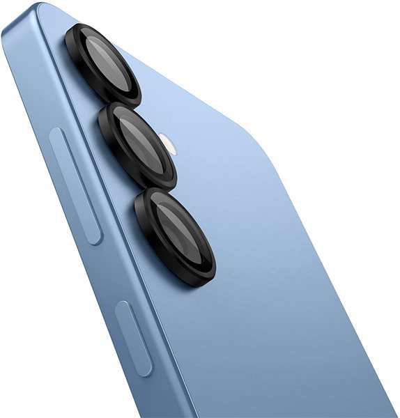 Objektiv-Schutzglas Spigen Glass tR EZ Fit Optik Pro HD 2 Pack Black Samsung Galaxy S 2025 ...