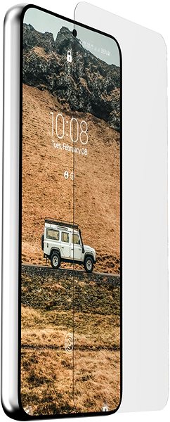 Üvegfólia UAG Glass Screen Shield Samsung Galaxy S22 5G Oldalnézet