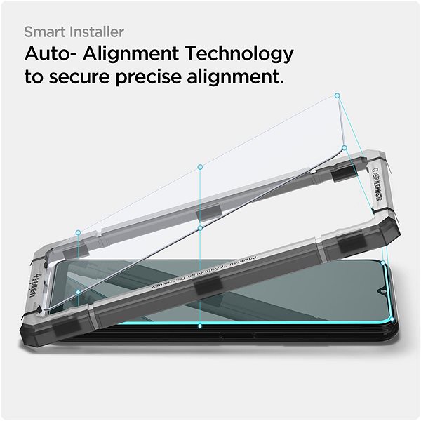 Üvegfólia Spigen AlignMaster 2 Pack Samsung Galaxy A22 5G üvegfólia Jellemzők/technológia