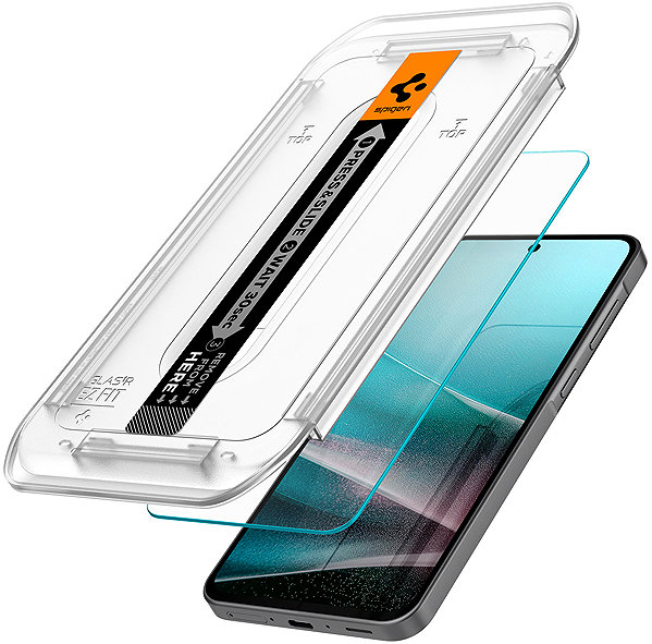 Glass Screen Protector Spigen Glass tR EZ Fit 2 Pack Transparency Samsung Galaxy A3 2025 5G ...