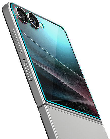 Glass Screen Protector Spigen Glass tR EZ Fit HD 2 Pack Transparency Samsung Galaxy Z Flip 7 ...