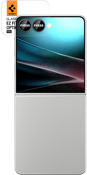 Ochranné sklo na objektív Spigen Glass TR EZ Fit Optik Pro HD 2 Pack Black Samsung Galaxy Z Flip 7 ...