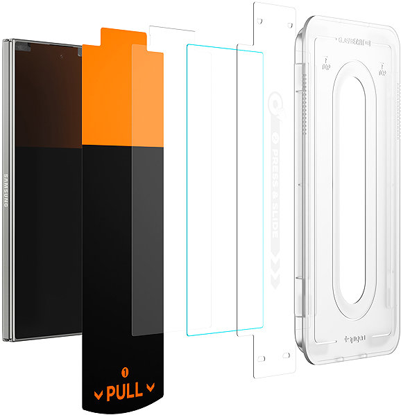 Glass Screen Protector Spigen Glass tR EZ Fit Pro HD 2 Pack Transparency Samsung Galaxy Z Fold 7 ...