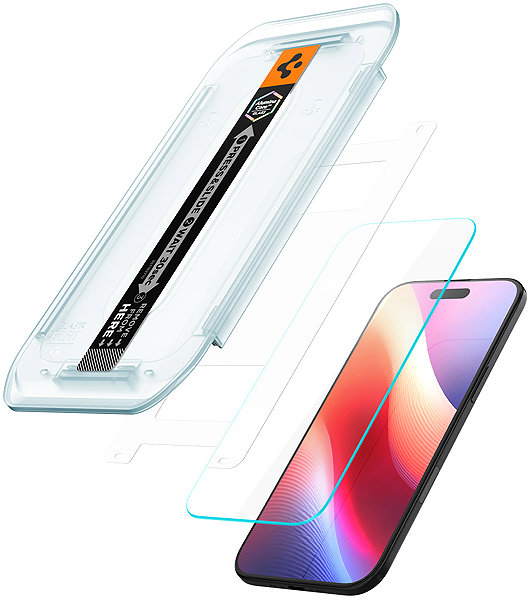 Glass Screen Protector Spigen Glass tR EZ Fit 2 Pack Transparency iPhone Air ...