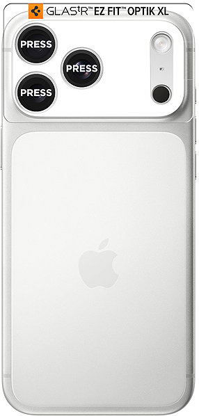 Objektiv-Schutzglas Spigen Glass tR EZ Fit Optik Pro XL 1 Pack Silver iPhone 17 Pro Max ...