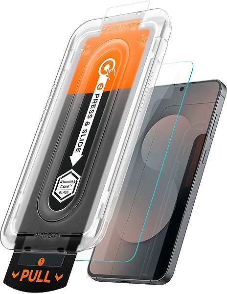 Glass Screen Protector Spigen Glass tR EZ Fit Pro HD 1 Pack Transparency Samsung Galaxy S25 FE ...