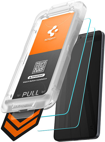 Glass Screen Protector Spigen Glass tR EZ Fit Pro HD 2 Pack Transparency Samsung Galaxy S26+ ...