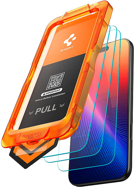 Glass Screen Protector Spigen Glass tR AlignMaster S 3 Pack iPhone 17 Pro Max ...