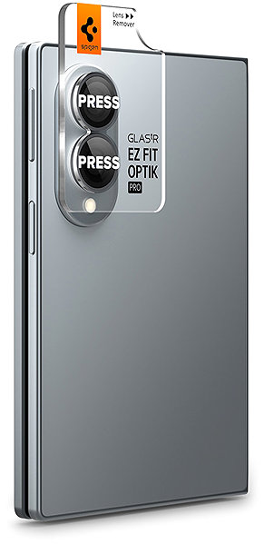 Glass Screen Protector Spigen Glass tR EZ Fit Optik Pro HD 2-Pack Black for Samsung Galaxy Z Fold8 ...