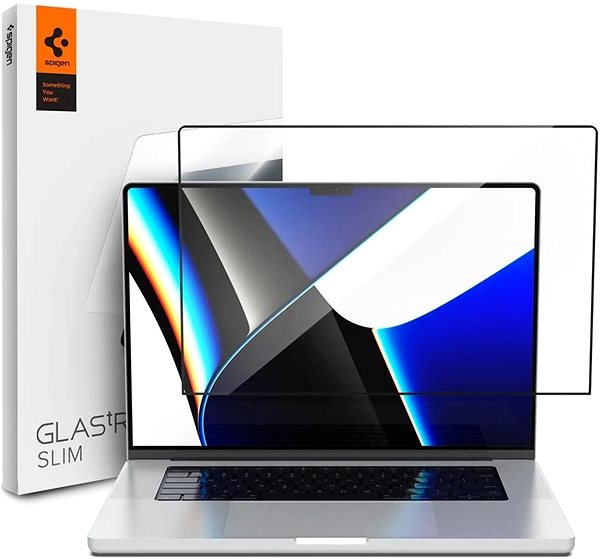 Ochranné sklo Spigen Glas.tR Slim 1 Pack MacBook Pro 16