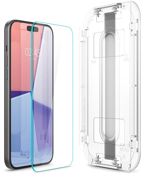 Üvegfólia Spigen Glass tR EZ Fit 2 Pack Transparency iPhone 15 Plus üvegfólia ...