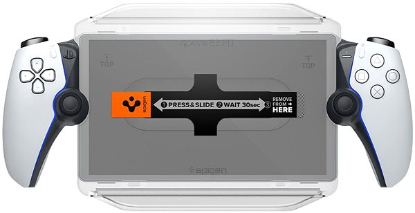 Glass Screen Protector Spigen Glass tR EZ Fit PlayStation Portal Remote Player ...