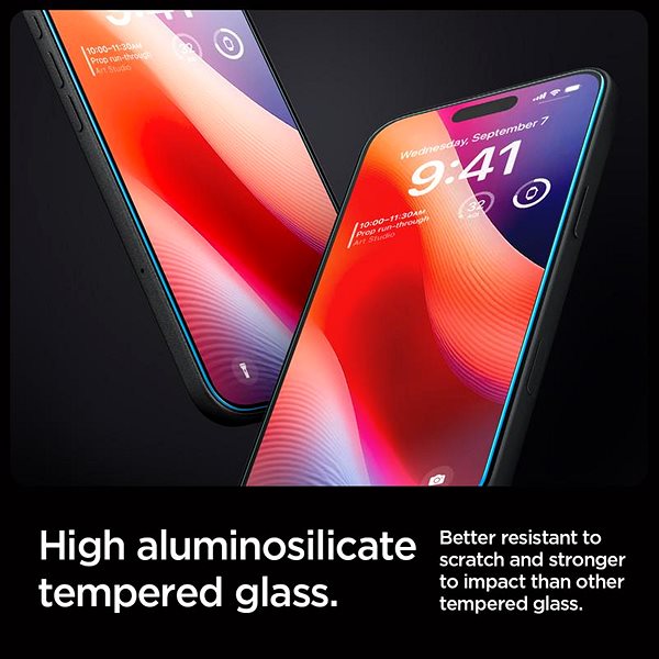 Glass Screen Protector Spigen Glass tR EZ Fit 2 Pack iPhone 18 Pro/17 Pro/16 Pro / 17 ...