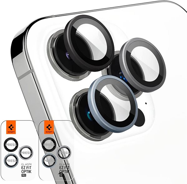 Ochranné sklo Spigen Glass EZ Fit Optik Pro 2 Pack Zero One iPhone 14 Pro/iPhone 14 Pro Max/15 Pro/15 Pro Max ...