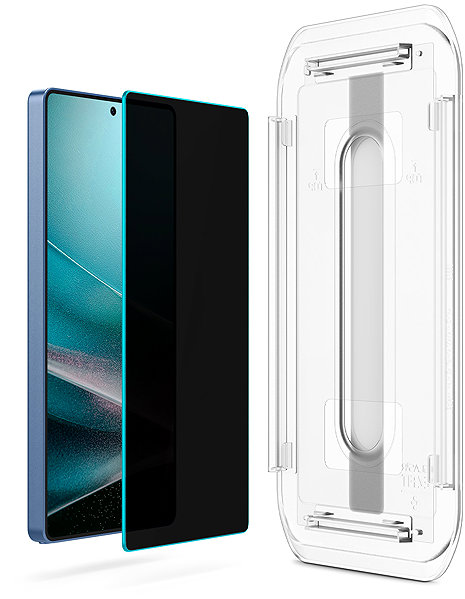 Glass Screen Protector Spigen Glass tR EZ Fit HD (Privacy) 2 Pack Samsung Galaxy S25 Ultra ...