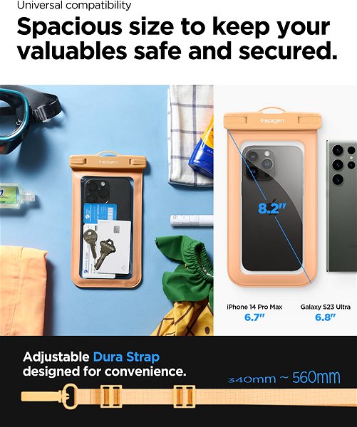 Puzdro na mobil Spigen Aqua Shield WaterProof Case A601 2 Pack Apricot ...