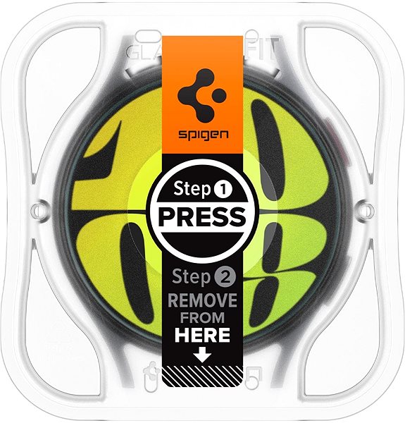 Glass Screen Protector Spigen Glass tR EZ Fit 2 Pack Transparency Samsung Galaxy Watch7 (40mm) ...
