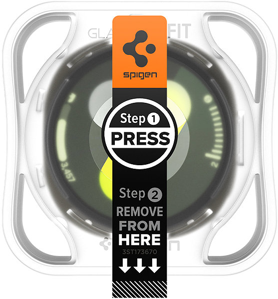 Glass Screen Protector Spigen Glass tR EZ Fit 2 Pack Transparency Samsung Galaxy Watch 8 (40mm) ...