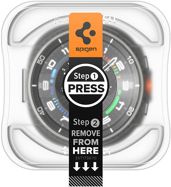 Glass Screen Protector Spigen Glass tR EZ Fit 2 Pack Transparency Samsung Galaxy Watch 8 Classic (46mm) ...