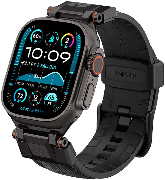 Armband Spigen DuraPro Armor Black Edition Apple Watch 49 mm / 46 mm / 45 mm / 44 mm ...