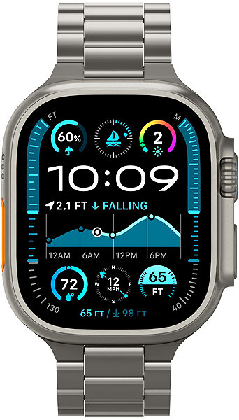 Armband Spigen Modern Fit Titanium Apple Watch 49 mm / 46 mm / 45 mm / 44 mm Natural Titanium ...