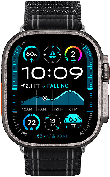 Armband Spigen Fabric Band Hook And Loop Apple Watch 49mm/46mm/45mm/44mm Black ...