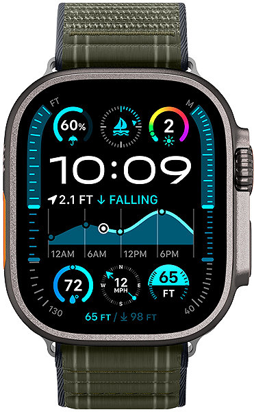 Szíj Spigen Fabric Band Hook And Loop Apple Watch 49mm / 46mm / 45mm / 44mm szíj - zöld ...