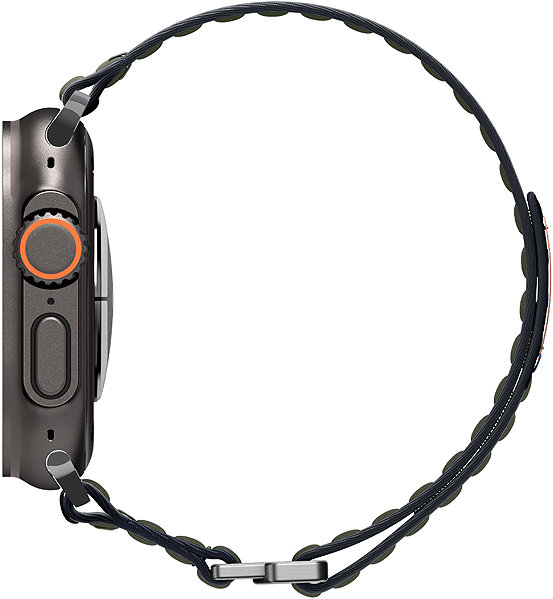 Szíj Spigen Fabric Band Hook And Loop Apple Watch 49mm / 46mm / 45mm / 44mm szíj - zöld ...