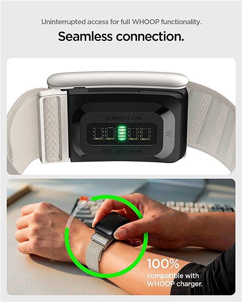 Remienok na hodinky Spigen Fabric Band Whoop 5.0 Starlight ...