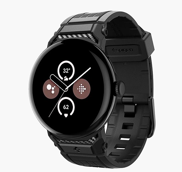 Armband Spigen Rugged Band Google Pixel Watch 5 / 4 / 3 41 mm / 2 / 1 Matte Black ...