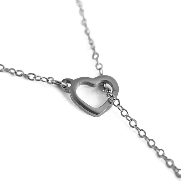 VUCH Sweet Heart Silver Necklace.