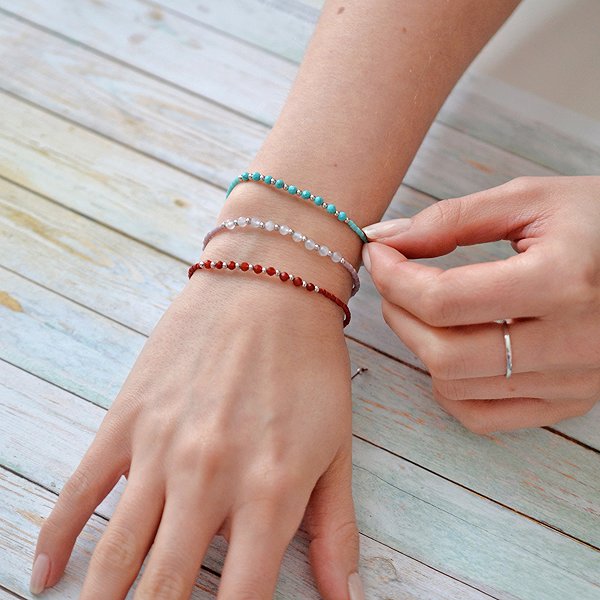 EVOLUTION GROUP 13037.3 Red Bracelet (AG 925/1000, 0.3g).